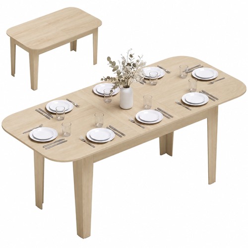 Homcom tavolo pranzo ovale - tavolo, da