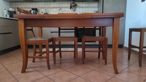 Set tavolo legno massello - set, in
