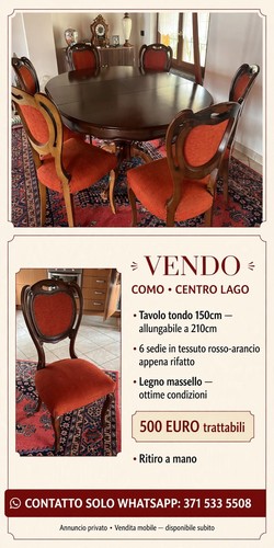 Tavolo tondo allungabile